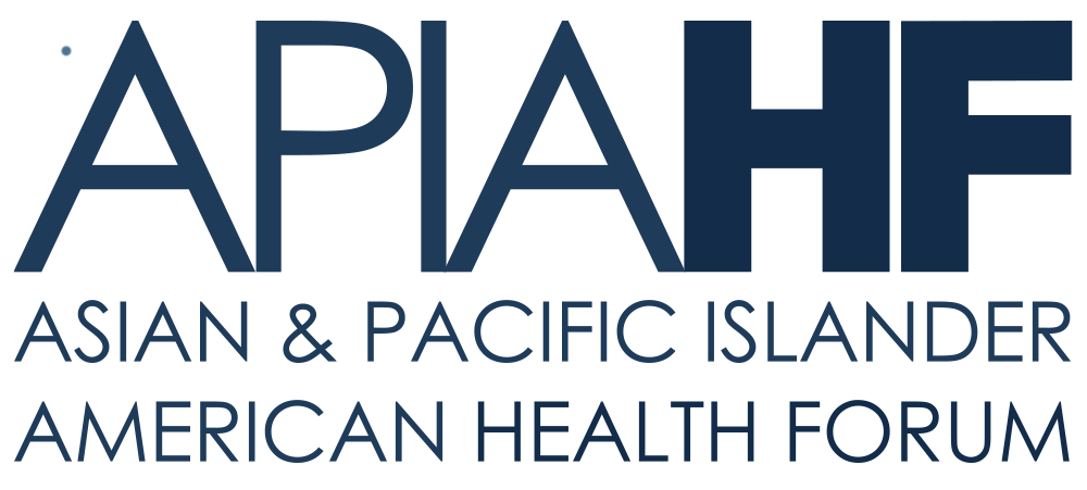 Logo for APIAHF (Asian and Pacific Islander American Health Forum)